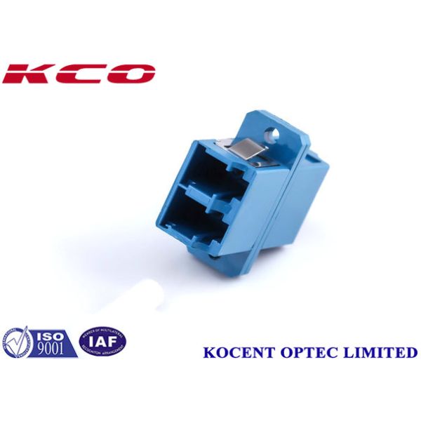 LC/UPC Fiber Optic Adapter with Ceramic Sleeves and 0.10dB Repeatability for Duplex Applications