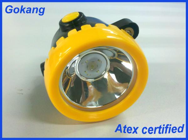 Quality ABS material miners cap lamp, ATEX certification cordless led mining headlamp and miners headlamp for sale