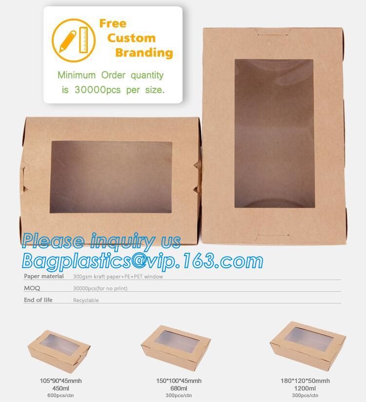 kraft paper sandwich box with window ,triangle sandwich box for packaging,Cardboard Box With Clear Window Burger Sandwic