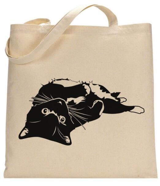 Custom silk screen printed Cotton material handle style blank natural cotton canvas bag without logo bagplastics bagease