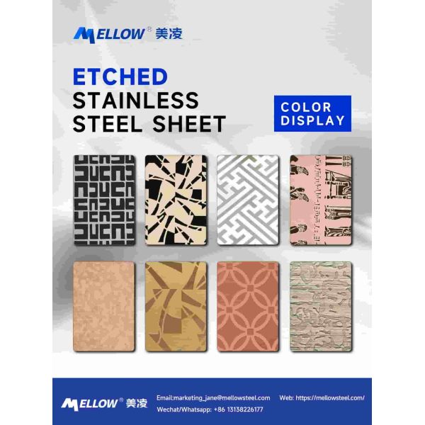 Camouflage Textured Stainless Steel Etching Sheet Decor Panel For Wall Cladding