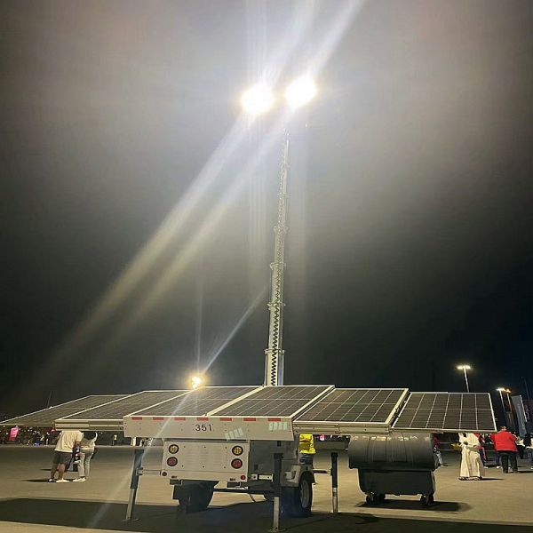 Portable Industrial Light Tower Waterproof Housing Solar Light Tower Renewable Energy Solar Light Tower Supplier