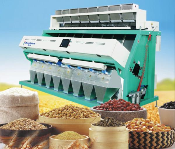 Quality 8chutes rice color sorter, suitable for huge capacity rice mills, CCD color sorter of huge capacity for big mills for sale