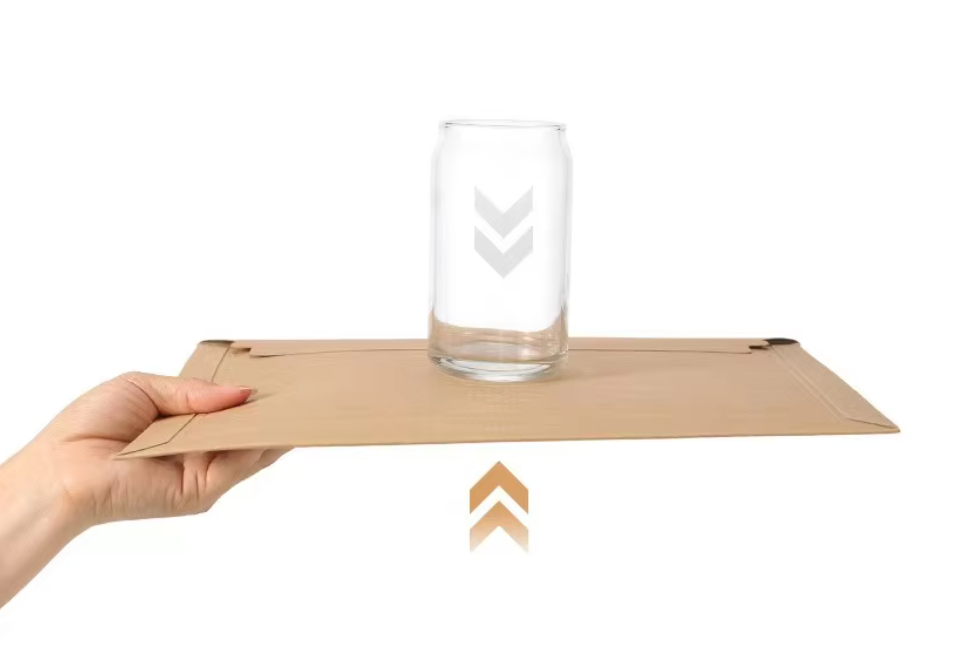 Printable Custom Side Bottom Gusset Cardboard Envelope Mailer Courier Package