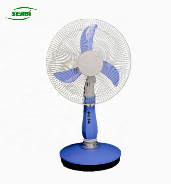 Quality Multi - Color 12v Solar Table Fan , Plastic Material 3 Speed Table Fan for sale