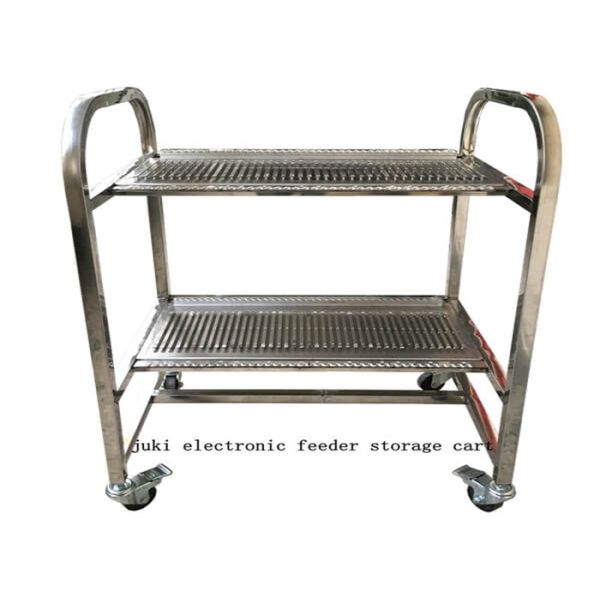 Stainless Steel SMT Feeder Cart , Juki Electronic Feeder Storage Cart