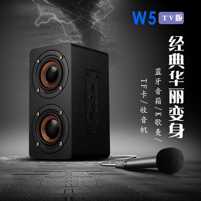 Multipurpose Battery Powered Wireless Speaker , Bluetooth Speaker With Microphone OEM