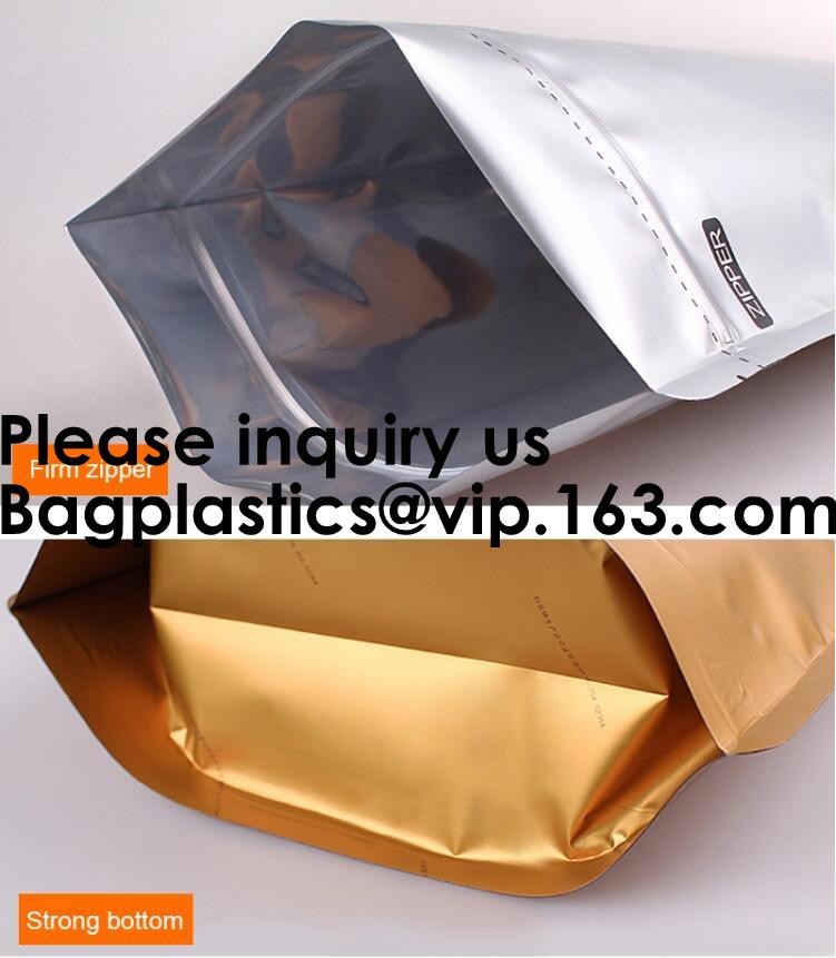 Kraft Bags With Window, Resealable Large Kraft Zip lockk Food Storage Bags,Storing Food,Nuts,Seeds,Beans,Tea Leaves, Coffe