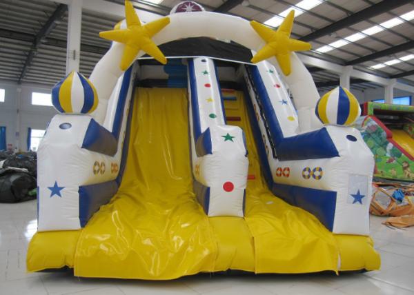 Quality High Slide Mini Inflatable Pool Slide , Waterproof Funny Commercial Slip And Slide for sale