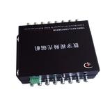 Video Converter, Receiver,8 Channels Video,1 channel reversed data, single mode,20km