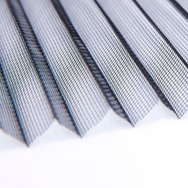 Quality Customized Folding Pleated Mosquito Net Insect Screen For Sliding Doors for sale