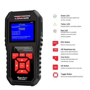 China Colorful Screen Auto Diagnostic Fault Code Reader Tool KW850 OBD2 Original Car Diagnostic Scanner wholesale