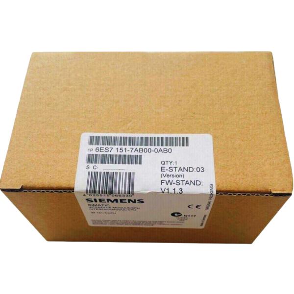 Quality SIEMENS 6ES7151-7AB00-0AB0 SIMATIC DP, IM151-7 CPU FO FOR ET200S, RAM 48 KB (FW V1.13 OR HIGHER), WITH INTEGRATED PROFIBUS DP INTERFACE (FOC SIMPLEX CONNECTOR) AS DP SLAVE, WITHOUT BATTERY for sale