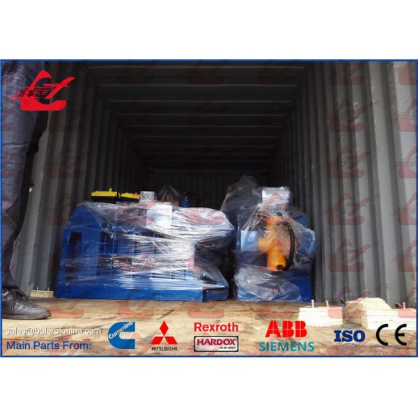 25MPa Metal Scrap Baling Press Machine , Scrap Metal Recycling Machine 250 × 250mm Bale Size