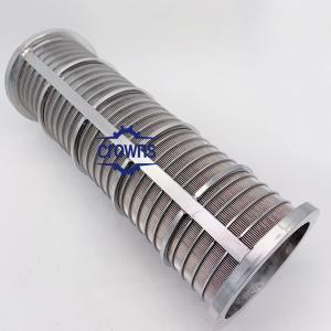 China 2mm 0.5mm 150 Micron Slot sizes customized Stainless steel wedge wire filter Sand control screen Johnson Tube wholesale