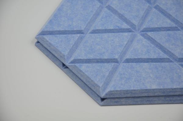 Quality Multi Function Colorful Hexagon Sound Absorbing Panels PET Acoustic Sound Wall Panels for sale