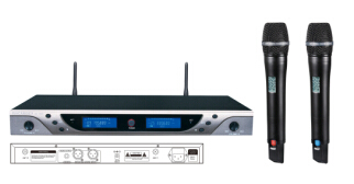 excellent quality 8008 wireless microphone system 200 channels infrared LCD handheld