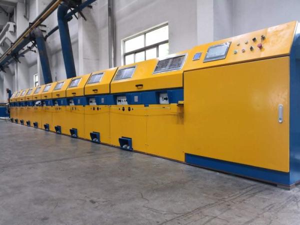Quality Vertical Type Straight Line Wire Drawing Machine For Low / Medium Carbon Steel for sale