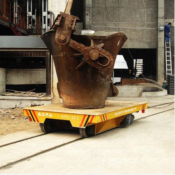 50t large capacity rail transfer carriage for assembly line