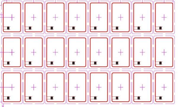 Quality Customized Size RFID Card Inlay Prelam HF Contactless Smart Card 13.56MHZ for sale
