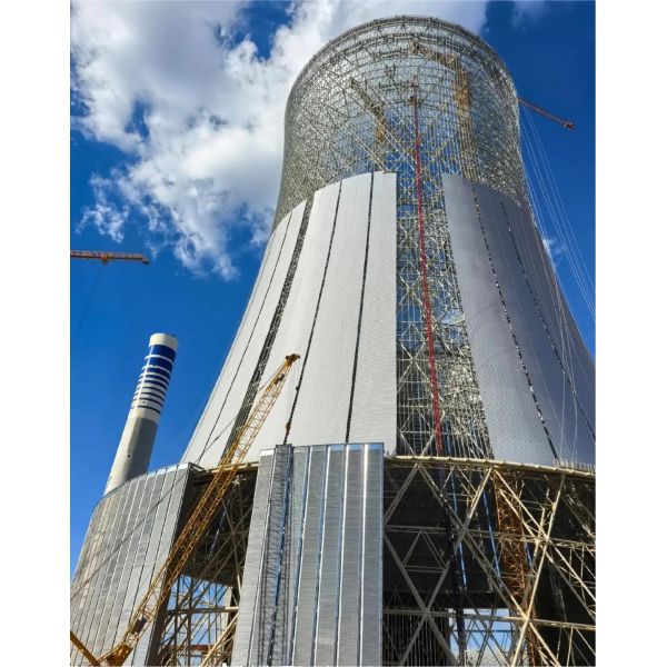 85um Cooling Tower Steel Structure Corrosion Resistant Galvanised Steel Frame Building