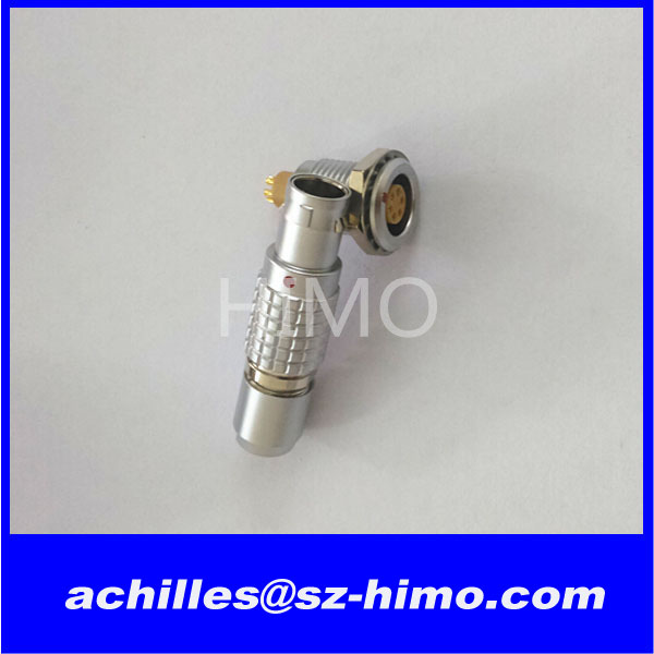 Good working B series dual lemo 6 pin headset adaptor straight plug fixed receptacle