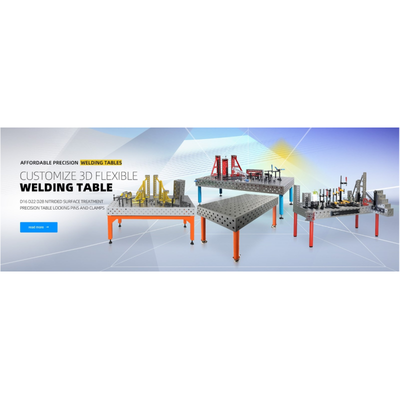 D16 Welding Table Professional 3D Nitriding Welding Table with Modular Fixturing System