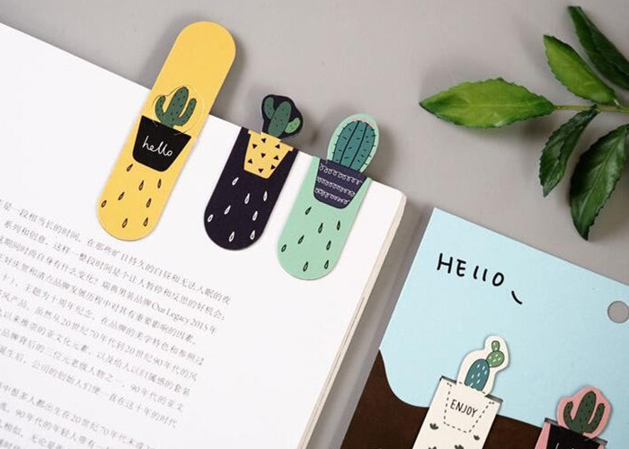 Custom Magnetic Bookmarks Personalized Fridge Magnet Clips for School and Office Stationery