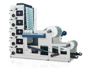 Max Width 850mm Flexo Label Printing Machine , Four Color Flexo Printing Equipment