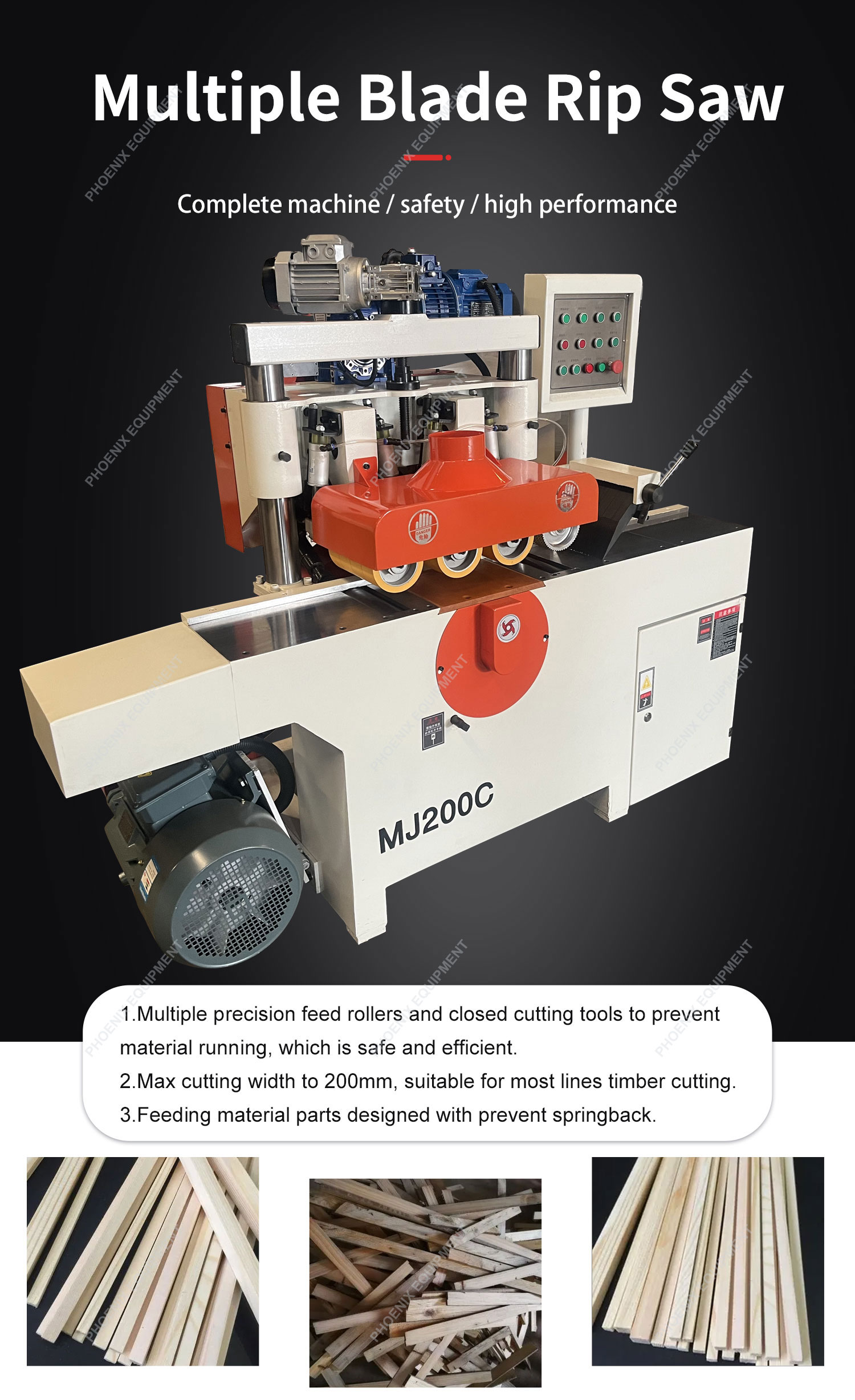 Multiple Cuts Automatic Sawmill Machine for Precision Wood Cutting and Efficiency