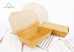 China Water And Oil Proof Paper Takeaway Boxes Containers Customized Size Non Toxic wholesale