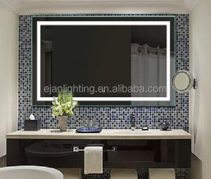 Wall Backlit Feature Rectangle Backlit Bath Light Mirror for Hotel ETL Certification