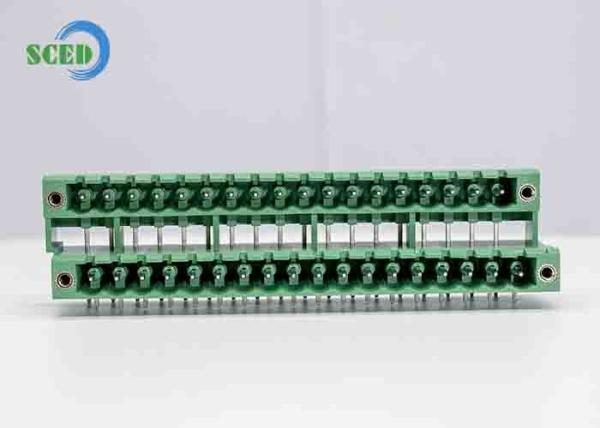 Pluggable Double Level Terminal Block Headers 2*2-2*22 Poles 5.08mm 300V 18A