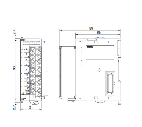 Omron electrical CJ1W-ID211 input unit brand new genuine product