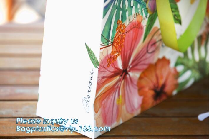 violet printing shopping bags by handmade,Gift shopping luxury carrier Bag Direct Manufacture Paper Bag logo Printing