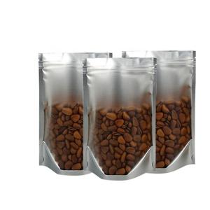 China MOPP Clear Front Laminated Food Packaging Transparent Zipper Stand Up Pouches wholesale