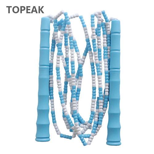 Quality Adjustable Soft Beaded Skipping Rope For Beginners Weight Loss 170g for sale