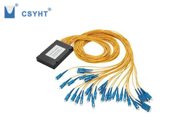 Quality ABS Box Type Fiber Optic Cable Splitter 32 Way With SC Connector 1m Fiber for sale
