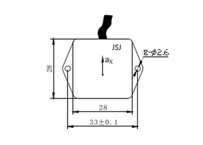 Aircraft Stability Control Linear Acceleration Sensor , Uniaxial Accelerometer Impact Resistance