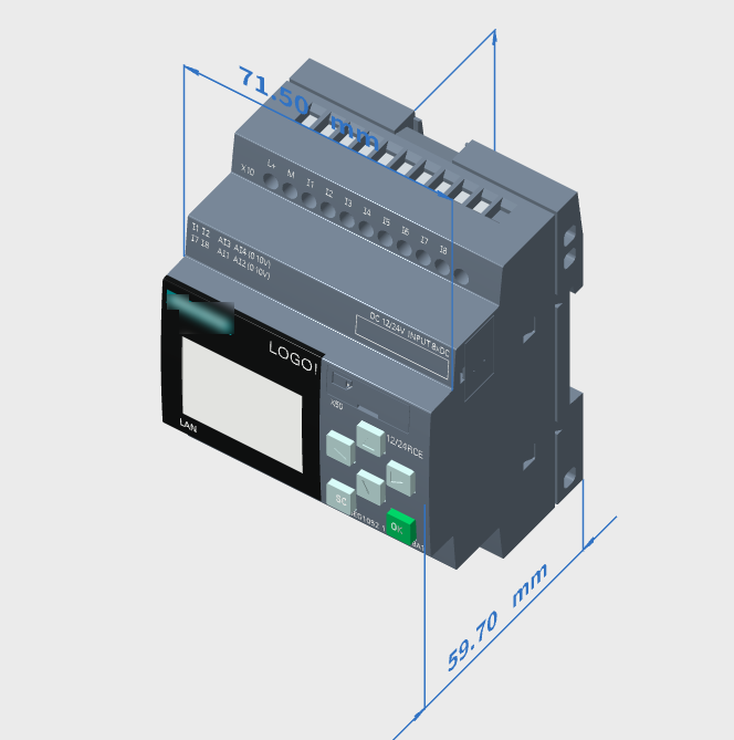 UPS Siemens LOGO V8.1 12/24RCE Host Module 6ED1052-1HB08-0BA0 Programmable Controller