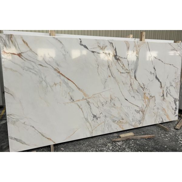 2cm/3cm Marble Effect Quartz Countertops HD Inkjet Print Marble Look Quartz Worktop