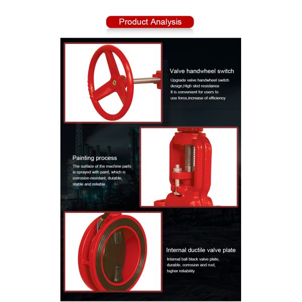 Ductile Iron DN65 Fire Fighting Valves 6 Inch Precision Casting