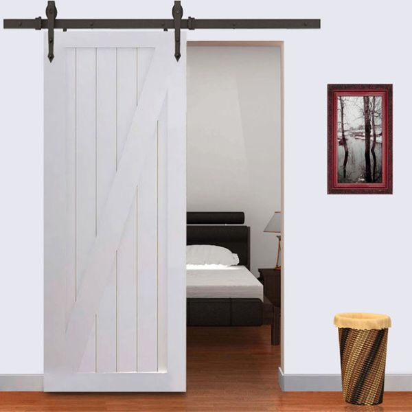 Finished Wood Composite Door , Barn Style Sliding Closet Doors With Hardware