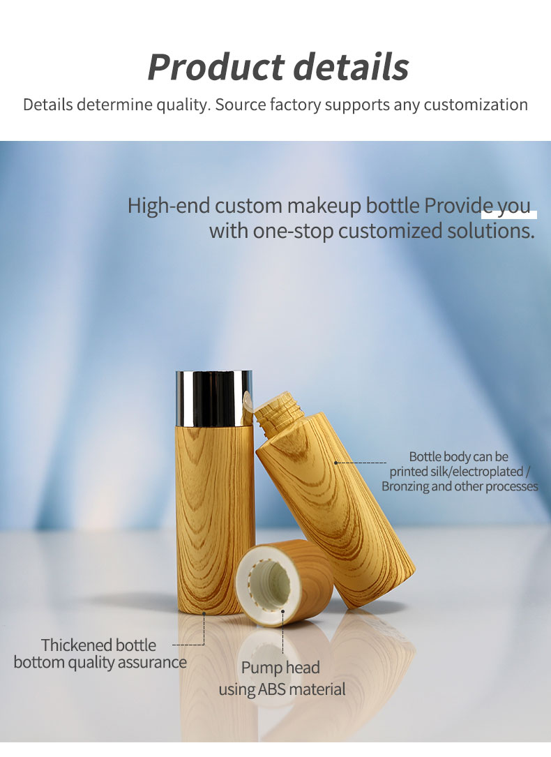 PET 100ml Empty Plastic Bottle Luxury Cosmetic Lotion Container With Pump Sprayer