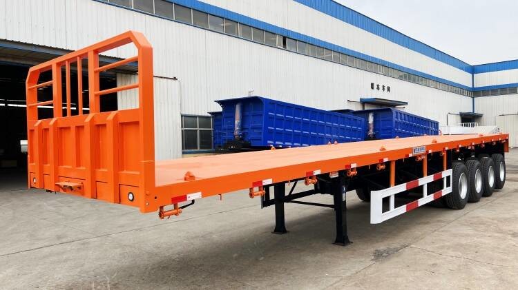 Container Transport Truck Trailer 3 Axles 20ft 40ft Steel King Pin Skeleton Chassis Semi Truck Trailer For Sale