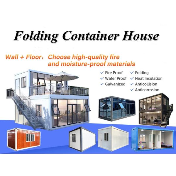 Modern Portable Folding Prefab Container Houses With Bathroom Kitchen Living Room