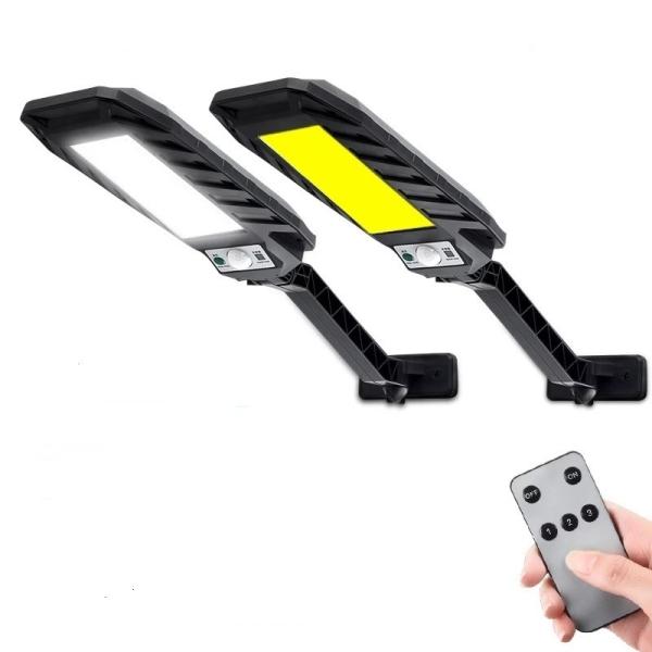 Quality 6000-7000K 450LM Solar Pir Security Light With Motion Sensor Remote Control for sale