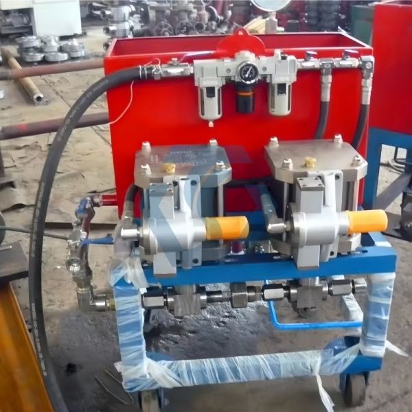 API Oilfield Equipment Pneumatic High Pressure Testing Pump For Wellhead Testing Choke Manifold