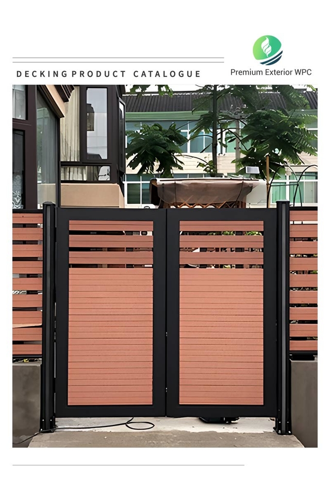 High Privacy WPC Gate Panel Sturdy Custom WPC Panel Board ISO