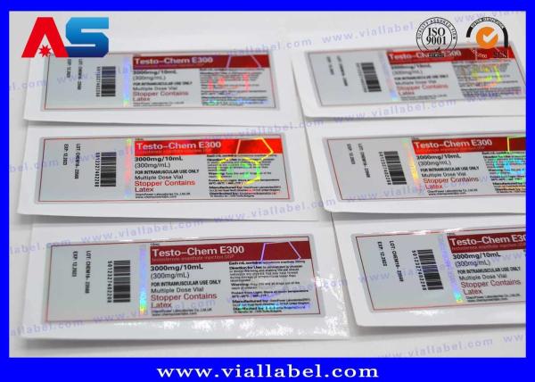 Quality Holographic 10ml Vial Stickers For Injectable Peptide Primobolan Bottles for sale